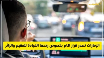 رسميًا وبلا اختبارات.. الإمارات تعلن تسهيلات كبرى في إصدار وتجديد رخصة القيادة للمقيم والزائر 1